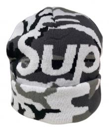 SUPREME（シュプリーム）の古着「キャップ」｜グレー×ホワイト