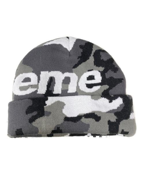 SUPREME（シュプリーム）SUPREME (シュプリーム) キャップ グレー×ホワイトの古着・服飾アイテム