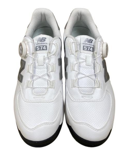 NEW BALANCE（ニューバランス）NEW BALANCE (ニューバランス) ゴルフシューズ ホワイト×グレー サイズ:25の古着・服飾アイテム
