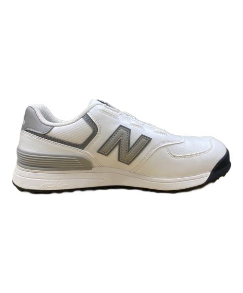 NEW BALANCE（ニューバランス）NEW BALANCE (ニューバランス) ゴルフシューズ ホワイト×グレー サイズ:25の古着・服飾アイテム