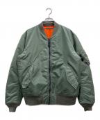 AVIREXアヴィレックス）の古着「MA-1ジャケット」｜オリーブオレンジ