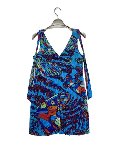 PLEATS PLEASE（プリーツプリーズ）PLEATS PLEASE (プリーツプリーズ) チュニック ブルー サイズ:FREEの古着・服飾アイテム