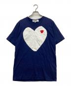 PLAY COMME des GARCONSプレイコムデギャルソン）の古着「半袖カットソー」｜ネイビー