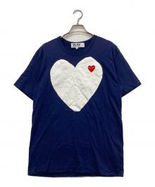 PLAY COMME des GARCONS（プレイコムデギャルソン）の古着「半袖カットソー」｜ネイビー