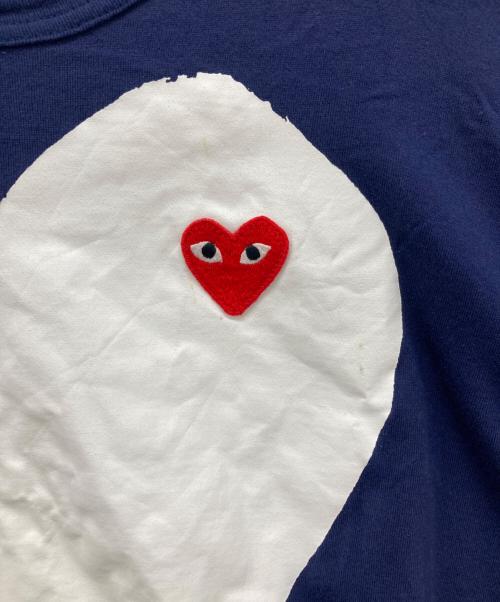 PLAY COMME des GARCONS（プレイコムデギャルソン）PLAY COMME des GARCONS (プレイコムデギャルソン) 半袖カットソー ネイビー サイズ:XLの古着・服飾アイテム