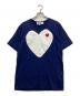 PLAY COMME des GARCONS（プレイコムデギャルソン）の古着「半袖カットソー」｜ネイビー
