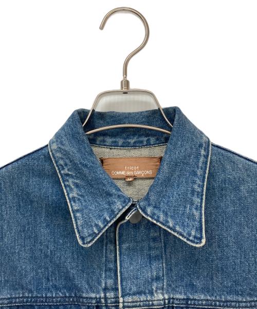 tricot COMME des GARCONS（トリココムデギャルソン）tricot COMME des GARCONS (トリココムデギャルソン) 切替デニムジャケット インディゴ サイズ:Ｍの古着・服飾アイテム