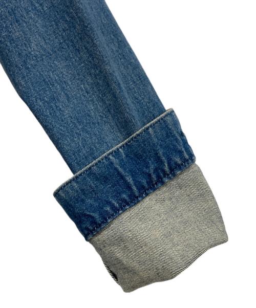 tricot COMME des GARCONS（トリココムデギャルソン）tricot COMME des GARCONS (トリココムデギャルソン) 刺繍デニムジャケット インディゴ サイズ:Ｍの古着・服飾アイテム