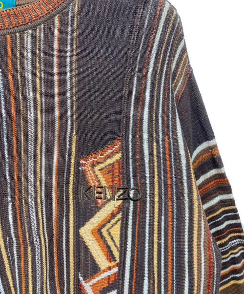 KENZO GOLF（ケンゾー ゴルフ）KENZO GOLF (ケンゾー ゴルフ) 厚手ニット ブラウン サイズ:SIZE 3の古着・服飾アイテム