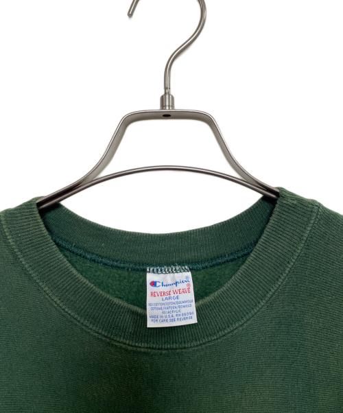 Champion REVERSE WEAVE（チャンピオン リバース ウィーブ）Champion REVERSE WEAVE (チャンピオン リバース ウィーブ) スウェット グリーン サイズ:Lの古着・服飾アイテム