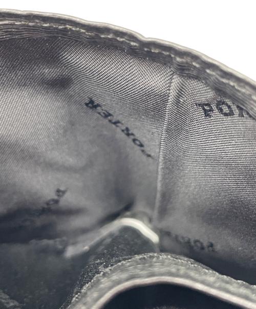 PORTER（ポーター）PORTER (ポーター) 2つ折り財布 ブラック×グリーンの古着・服飾アイテム