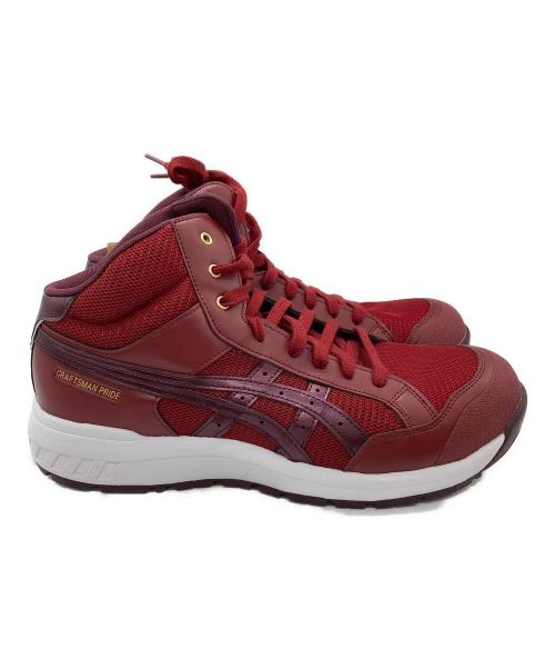 asics（アシックス）asics (アシックス) 安全靴 レッド サイズ:27.5cm 未使用品の古着・服飾アイテム