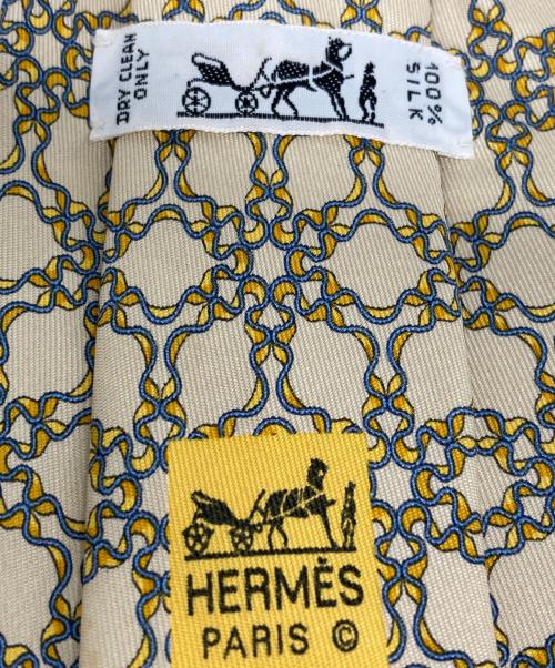 HERMES（エルメス）HERMES (エルメス) ネクタイ ベージュ サイズ:記載なしの古着・服飾アイテム