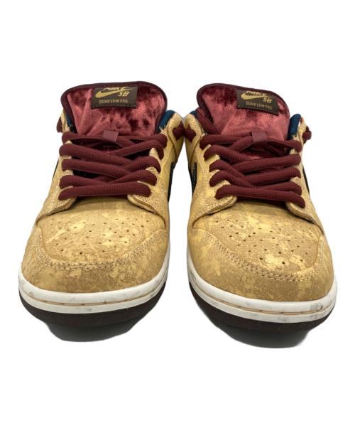 NIKE SB（ナイキエスビー）NIKE SB (ナイキエスビー) ローカットスニーカー ワインレッド×カーキ サイズ:26cmの古着・服飾アイテム