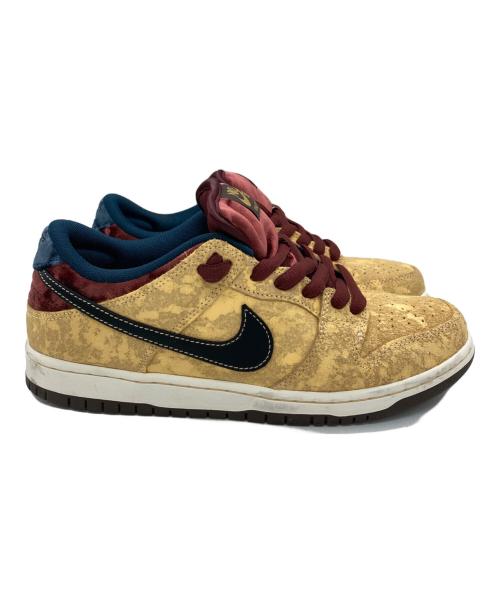 NIKE SB（ナイキエスビー）NIKE SB (ナイキエスビー) ローカットスニーカー ワインレッド×カーキ サイズ:26cmの古着・服飾アイテム