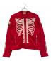 VANSON（バンソン）の古着「ボーンスカルトラックジャケット」｜レッド