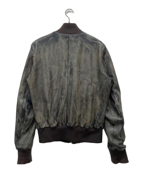 DOLCE & GABBANA（ドルチェ＆ガッバーナ）DOLCE & GABBANA (ドルチェ＆ガッバーナ) レザージャケット ブラック サイズ:54の古着・服飾アイテム