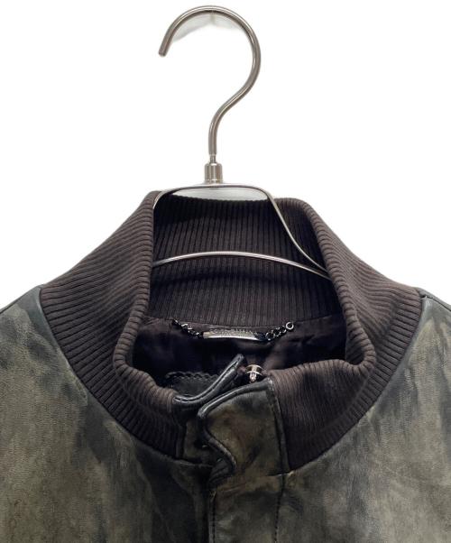 DOLCE & GABBANA（ドルチェ＆ガッバーナ）DOLCE & GABBANA (ドルチェ＆ガッバーナ) レザージャケット ブラック サイズ:54の古着・服飾アイテム
