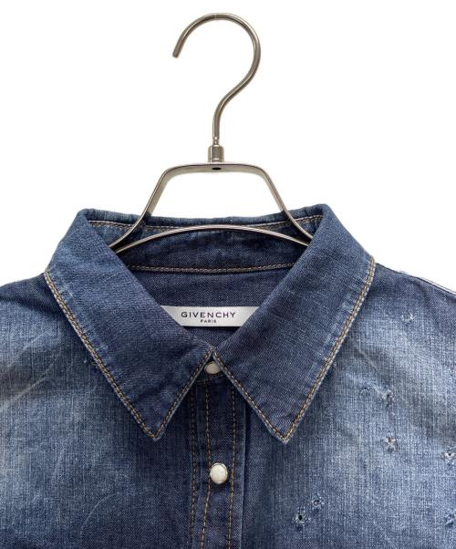 GIVENCHY（ジバンシィ）GIVENCHY (ジバンシィ) 長袖シャツ ブルー サイズ:Ｍの古着・服飾アイテム