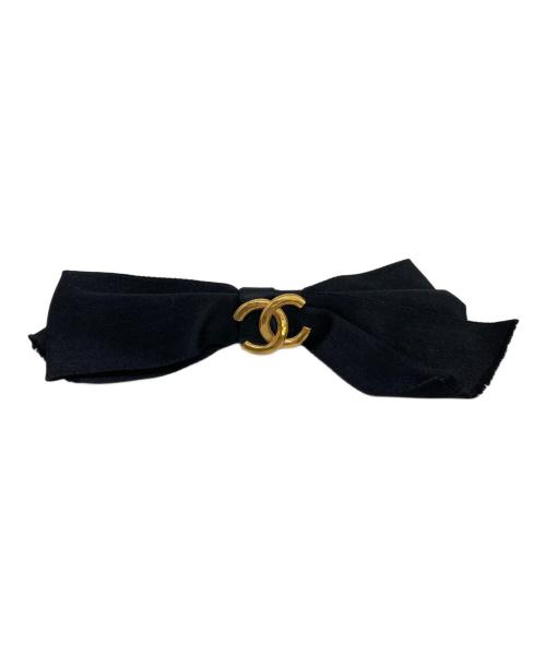 CHANEL（シャネル）CHANEL (シャネル) ココマークリボンバレッタ ブラックの古着・服飾アイテム