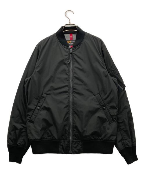ALPHA（アルファ）ALPHA (アルファ) MA-1ジャケット ブラック サイズ:XLの古着・服飾アイテム