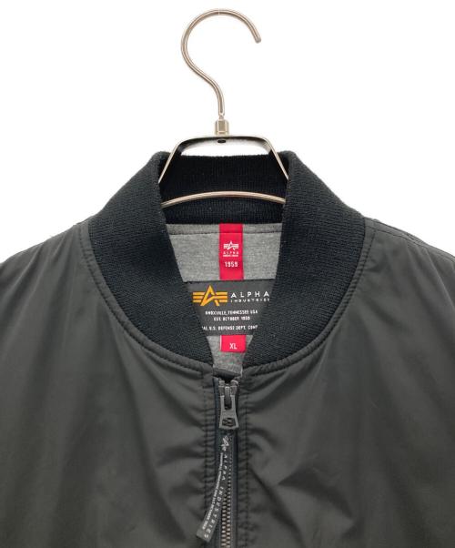 ALPHA（アルファ）ALPHA (アルファ) MA-1ジャケット ブラック サイズ:XLの古着・服飾アイテム