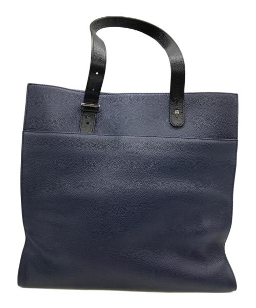 FURLA（フルラ）FURLA (フルラ) トートバッグ ネイビーの古着・服飾アイテム