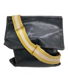 BALLY（バリー）の古着「レザーショルダーバッグ」｜ブラック