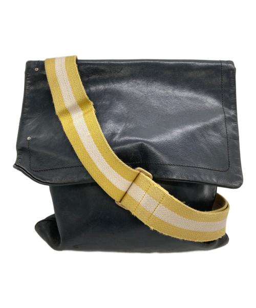 BALLY（バリー）BALLY (バリー) レザーショルダーバッグ ブラックの古着・服飾アイテム