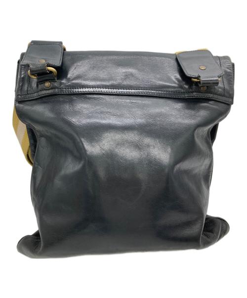 BALLY（バリー）BALLY (バリー) レザーショルダーバッグ ブラックの古着・服飾アイテム