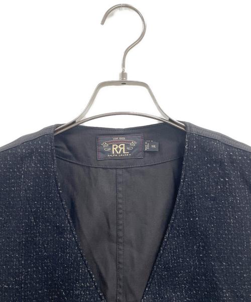 RRL（ダブルアールエル）RRL (ダブルアールエル) ジレ ブラック サイズ:XXLの古着・服飾アイテム