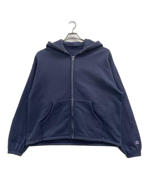 RUSSELL ATHLETIC（ラッセルアスレチック）RUSSELL ATHLETIC (ラッセルアスレチック) ジップパーカー ネイビー サイズ:Mの古着・服飾アイテム
