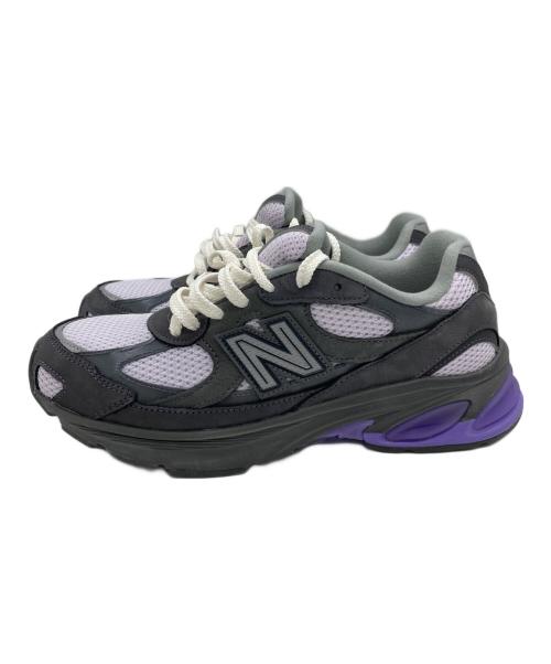 NEW BALANCE（ニューバランス）NEW BALANCE (ニューバランス) ローカットスニーカー パープル×グレー サイズ:27.5cmの古着・服飾アイテム
