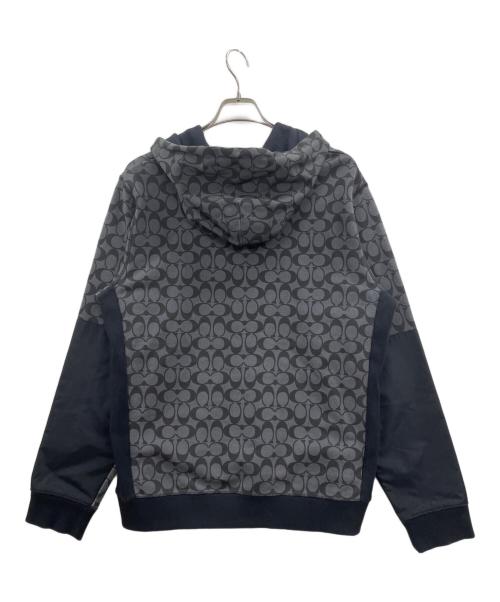 COACH（コーチ）COACH (コーチ) パーカー ブラック×グレー サイズ:Lの古着・服飾アイテム