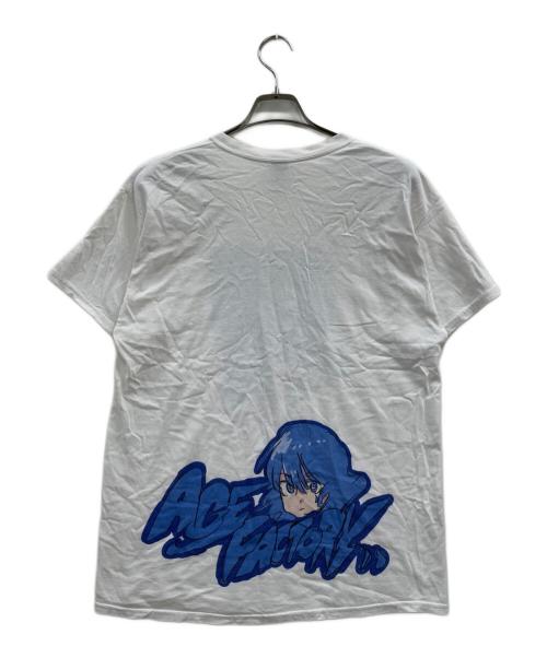 JUN INAGAWA（ジュンイナガワ）JUN INAGAWA (ジュンイナガワ) Age Factory (エイジファクトリー) 半袖Tシャツ ホワイト サイズ:Lの古着・服飾アイテム