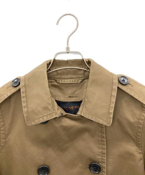 COACH（コーチ）COACH (コーチ) トレンチコート ネイビー×オリーブ サイズ:Sの古着・服飾アイテム