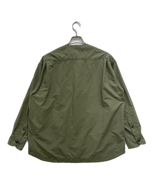 J.PRESS（ジェイプレス）J.PRESS (ジェイプレス) ノーカラージャケット オリーブ サイズ:Mの古着・服飾アイテム