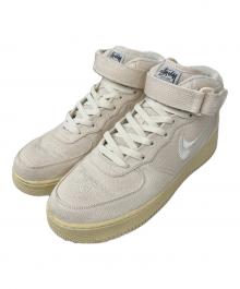 NIKE×stussy（ナイキ×ステューシー）の古着「ハイカットスニーカー」｜ベージュ