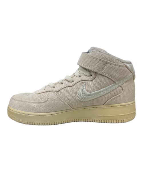 NIKE（ナイキ）NIKE (ナイキ) stussy (ステューシー) ハイカットスニーカー ベージュ サイズ:27の古着・服飾アイテム