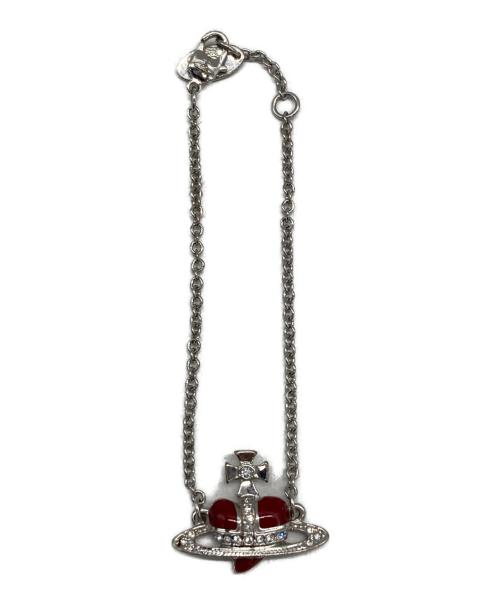 Vivienne Westwood（ヴィヴィアンウエストウッド）Vivienne Westwood (ヴィヴィアンウエストウッド) ブレスレット シルバー×レッドの古着・服飾アイテム