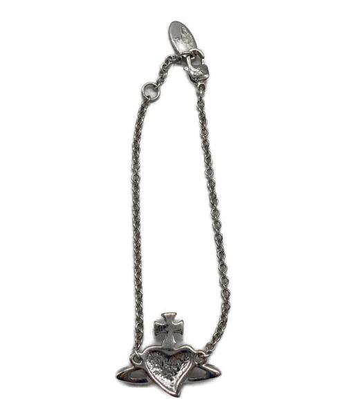 Vivienne Westwood（ヴィヴィアンウエストウッド）Vivienne Westwood (ヴィヴィアンウエストウッド) ブレスレット シルバー×レッドの古着・服飾アイテム