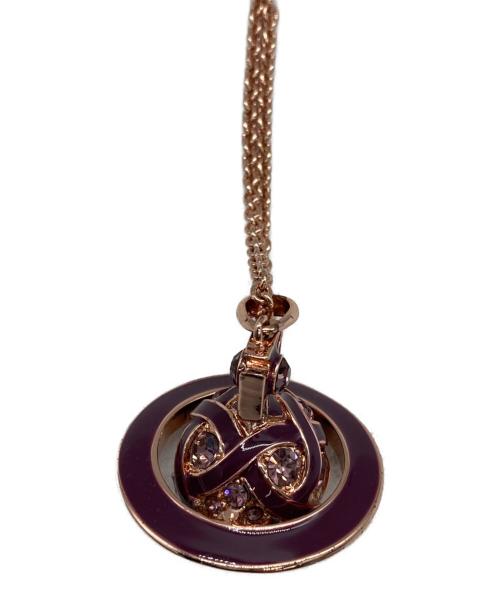 Vivienne Westwood（ヴィヴィアンウエストウッド）Vivienne Westwood (ヴィヴィアンウエストウッド) オーブネックレス パープルの古着・服飾アイテム