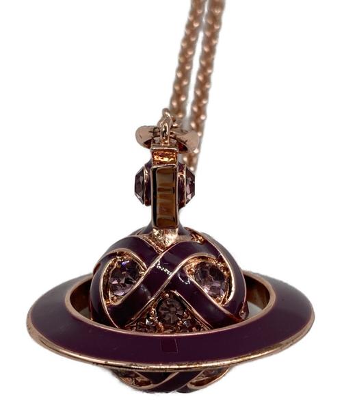 Vivienne Westwood（ヴィヴィアンウエストウッド）Vivienne Westwood (ヴィヴィアンウエストウッド) オーブネックレス パープルの古着・服飾アイテム