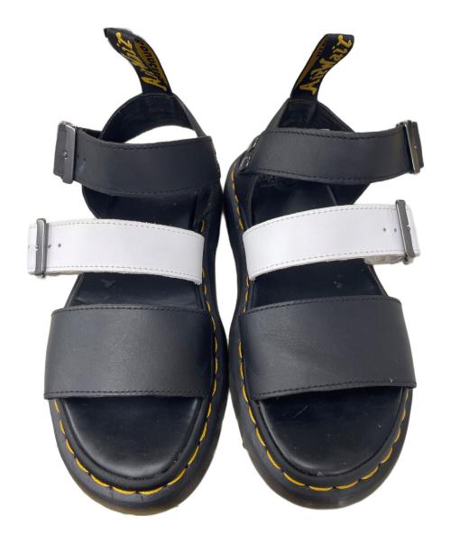 Dr.Martens（ドクターマーチン）Dr.Martens (ドクターマーチン) バックルサンダル ブラック×ホワイト サイズ:UK6の古着・服飾アイテム