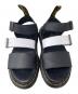 中古・古着 Dr.Martens (ドクターマーチン) バックルサンダル ブラック×ホワイト サイズ:UK6：7000円
