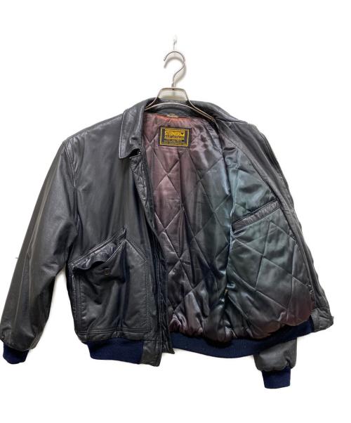 STEINER（シュタイナー）STEINER (シュタイナー) レザージャケット ブラック サイズ:Lの古着・服飾アイテム