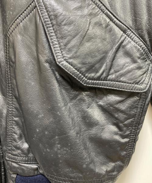 STEINER（シュタイナー）STEINER (シュタイナー) レザージャケット ブラック サイズ:Lの古着・服飾アイテム