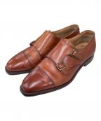 GRENSONグレンソン）の古着「モンクストラップシューズ」｜ブラウン