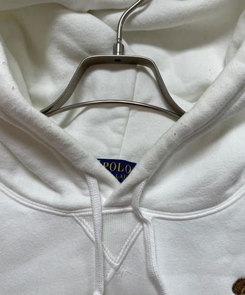 POLO RALPH LAUREN（ポロ・ラルフローレン）POLO RALPH LAUREN (ポロ・ラルフローレン) プルオーバーパーカー ホワイト サイズ:Lの古着・服飾アイテム