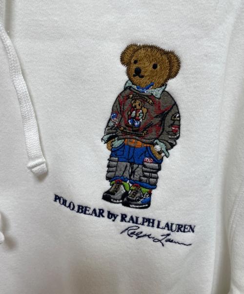 POLO RALPH LAUREN（ポロ・ラルフローレン）POLO RALPH LAUREN (ポロ・ラルフローレン) プルオーバーパーカー ホワイト サイズ:Lの古着・服飾アイテム